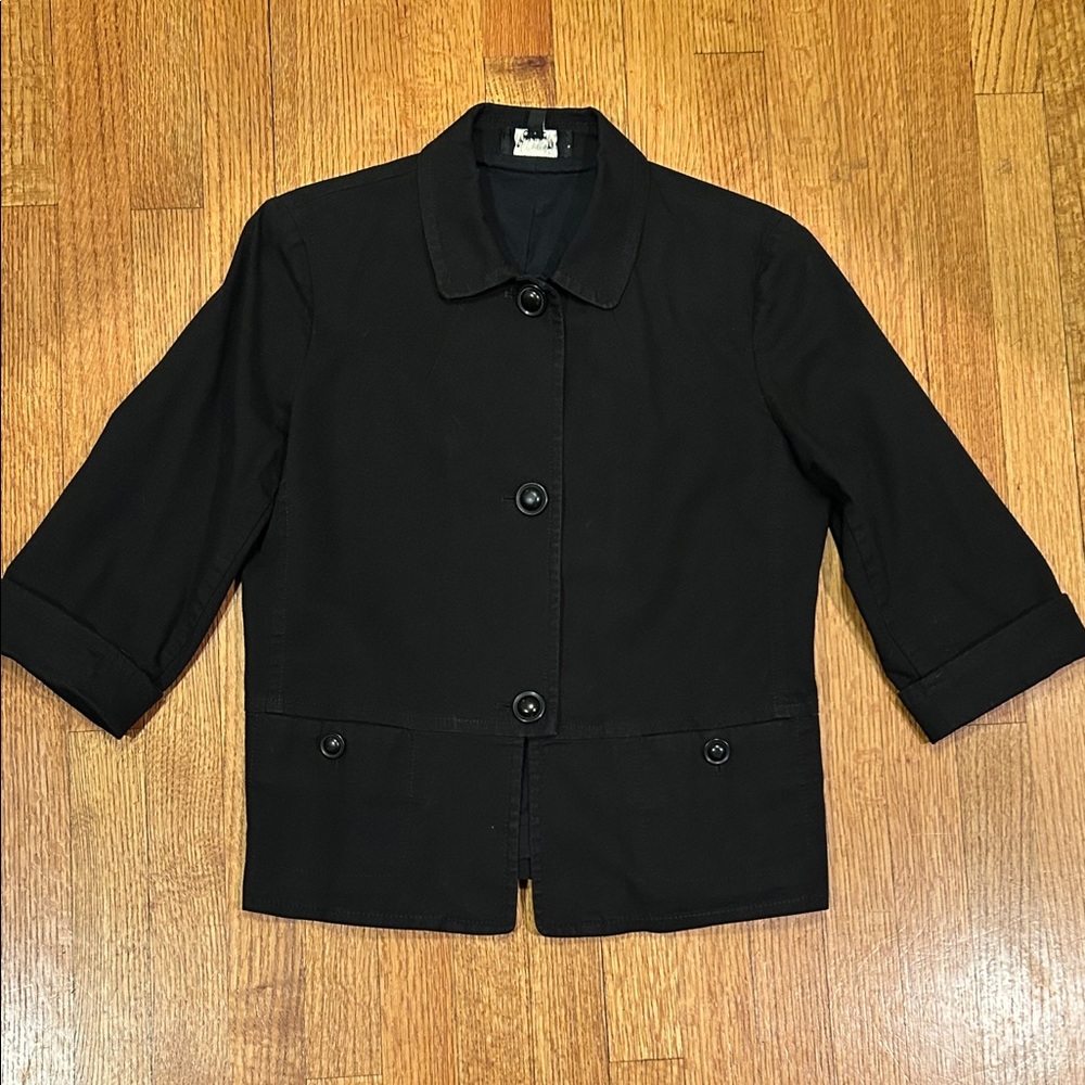 Talbots Classic Black Women's Jacket Size 8 - Picture 8 of 10